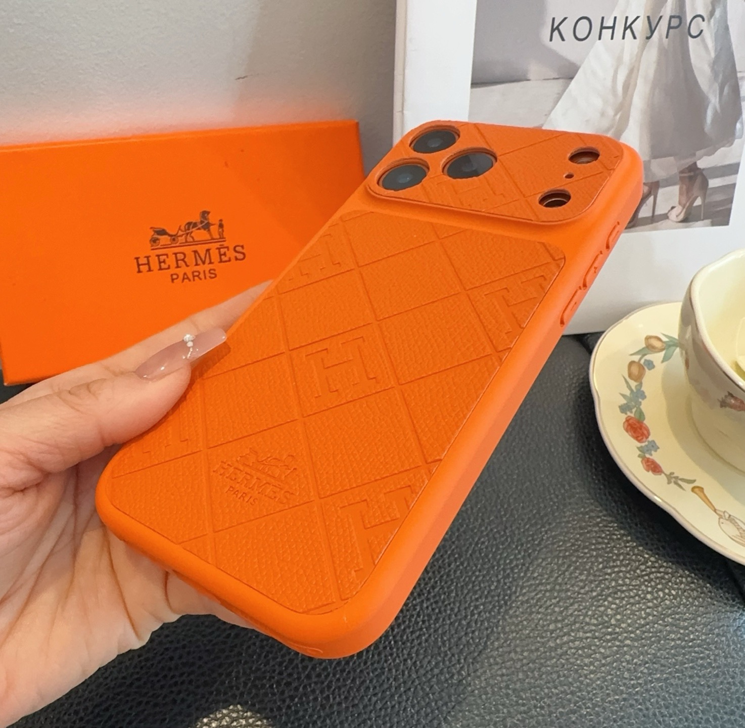 星宇橙系列 爱马仕全包手机壳型号：为了不出现报错型号，请打开本机查看手机设置显示的型号⚠️⚠️⚠️iPh