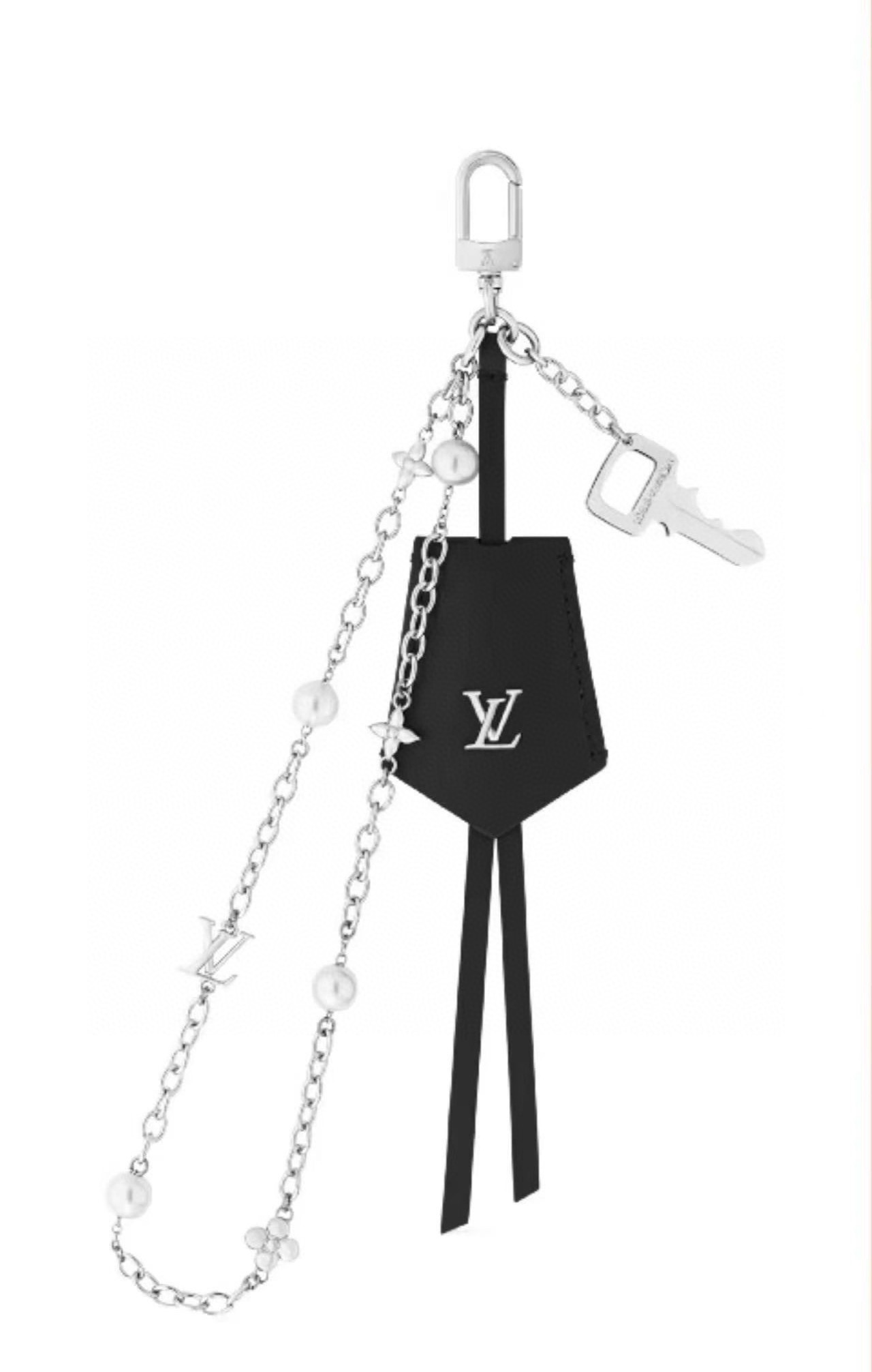 LV钥匙扣 官网新款 包包链条挂件 多功能链条 包饰&包包挂件本款链条包饰出自路易威登为耀目链条交错排布