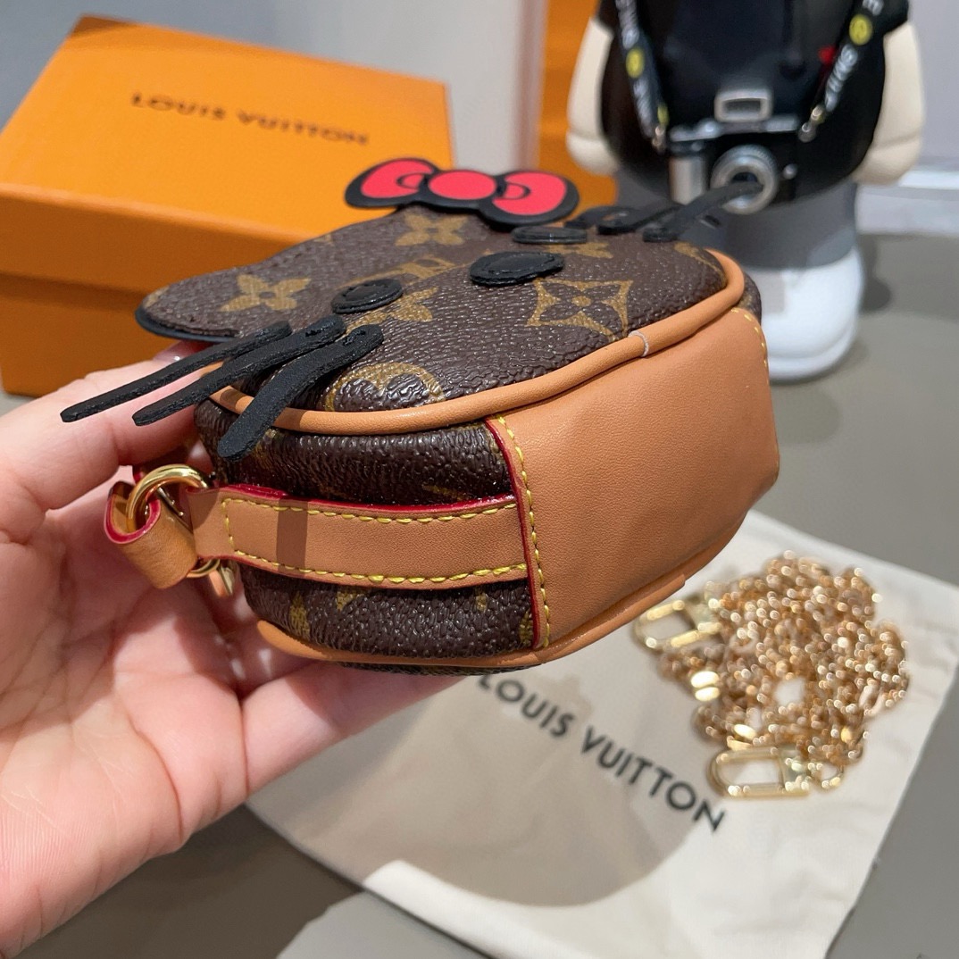 配链条LV迷你包Hello Kitty小猫斜挎包 萌宝穿搭必备Kitty 控绝对不能错过的包包挂件 适合