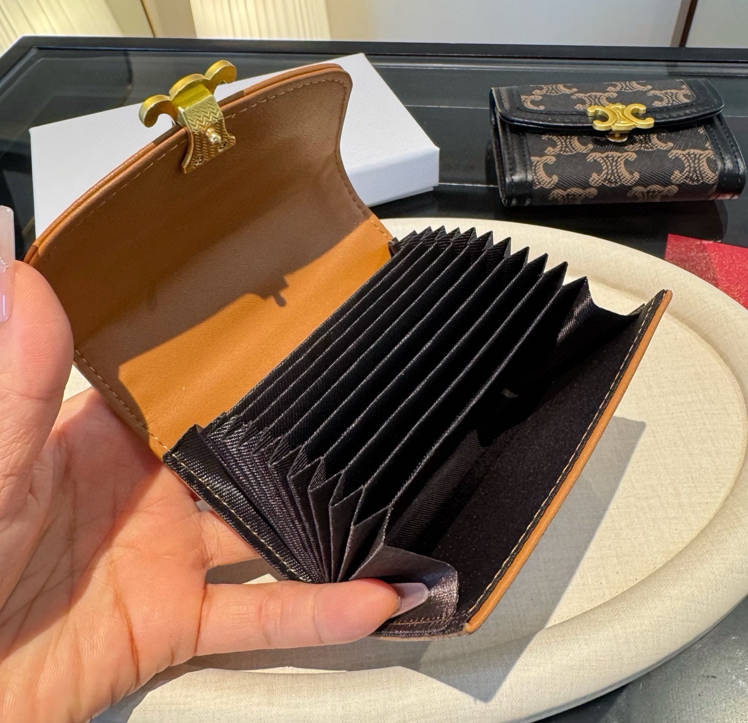 🔥赛琳卡包 零钱包 典雅风琴包卡包 手感真的很赞❗️