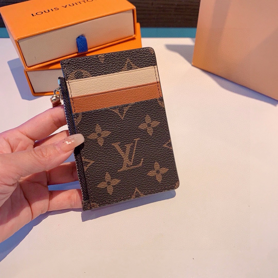 🔥独家新品LV卡通老花卡包，经典老花零钱包，圣诞熊🐻 小柴犬、米妮乔巴唐老鸭卡包零钱包两用，超纤材质 五