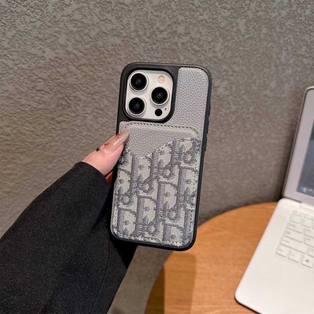 🔥Dior迪奥卡包手机壳 荔枝纹磁吸壳➕磁吸卡包型号：为了不出现报错型号，请打开本机查看手机设置显示的型