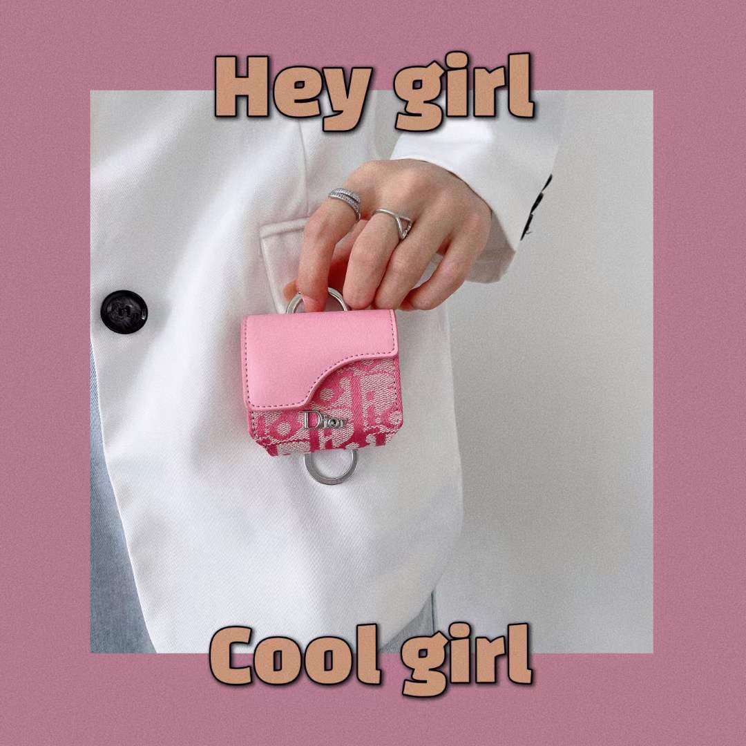 🔥Dior官网款耳机包，迪奥拼色耳机包，原版五金，一个尺寸73mm*68mm*35mm，适用任何尺寸蓝牙