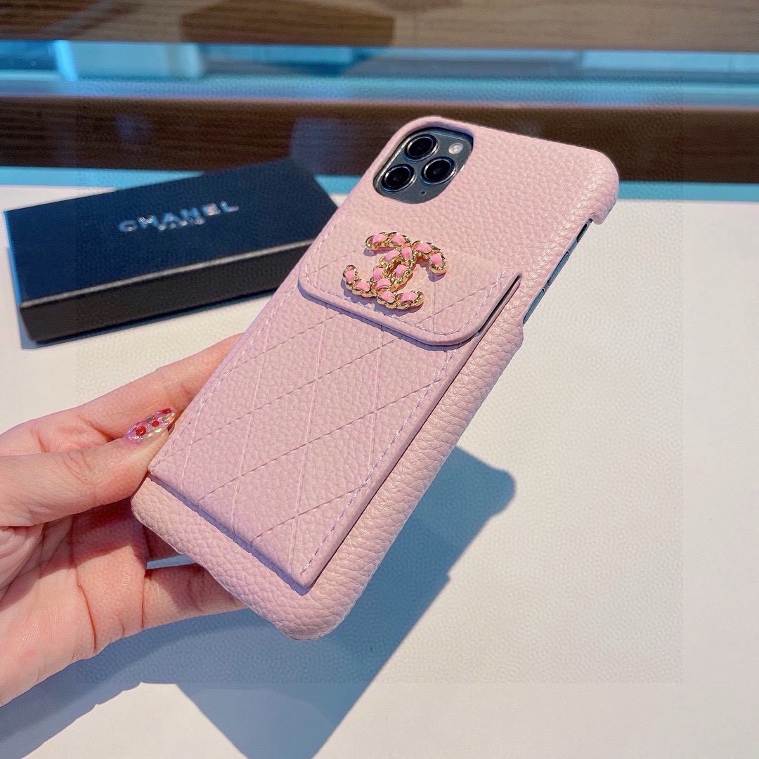🔥新品上架～～～CHANEL香奈儿【荔枝纹卡包手机壳】独家原单💥进口皮料，高端品质 🎉 型号：为了不出现