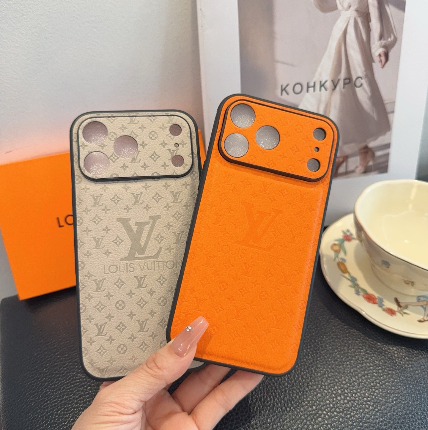 🔥Lv精孔全包手机壳 Lv全包围边皮质手机壳型号：为了不出现报错型号，请打开本机查看手机设置显示的型号⚠