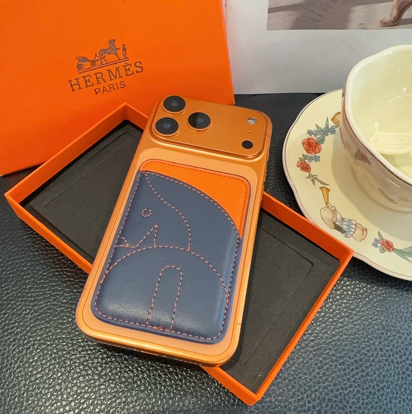 🔥爱马仕官网磁吸卡包 手机磁吸卡包顶级高品质[强]磁吸式卡夹，尺寸：长6.5*高9.5*宽0.5厘米