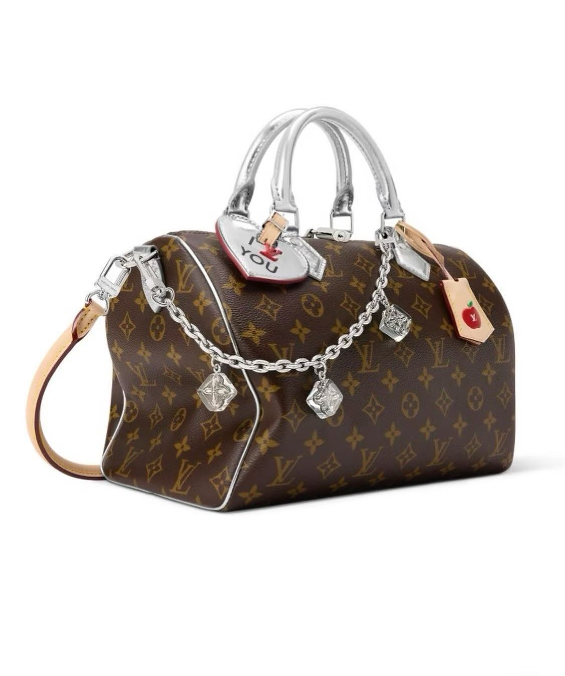 官网新款🔥LV包链钥匙扣 路易威登 Sailor包链 挂饰 包包链条精选莹亮金属材质，链节设计灵感源自航