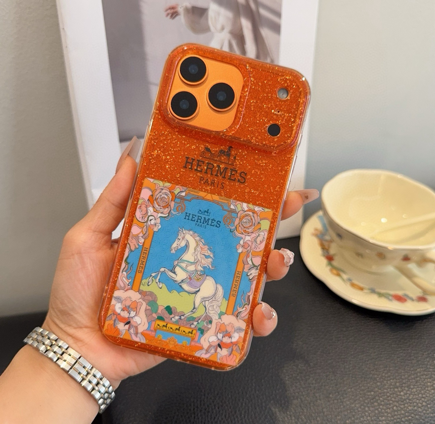 星宇橙系列 （马上有钱）爱马仕手机壳 型号：为了不出现报错型号，请打开本机查看手机设置显示的型号⚠️⚠️