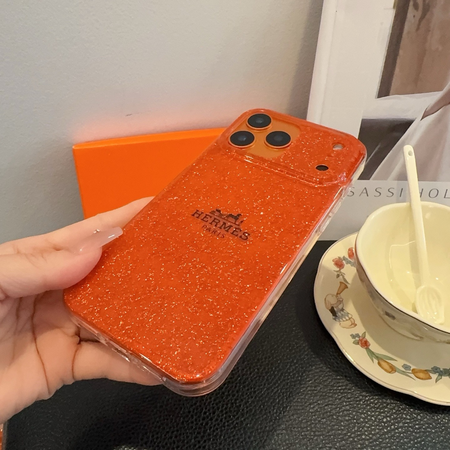 星宇橙系列 （马上有钱）爱马仕手机壳 型号：为了不出现报错型号，请打开本机查看手机设置显示的型号⚠️⚠️