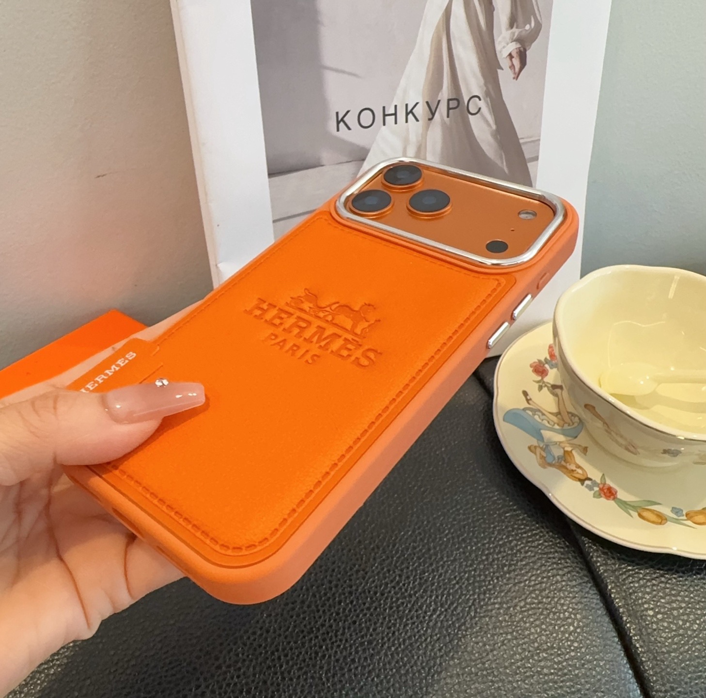 星宇橙系列 爱马仕全包手机壳型号：为了不出现报错型号，请打开本机查看手机设置显示的型号⚠️⚠️⚠️iPh