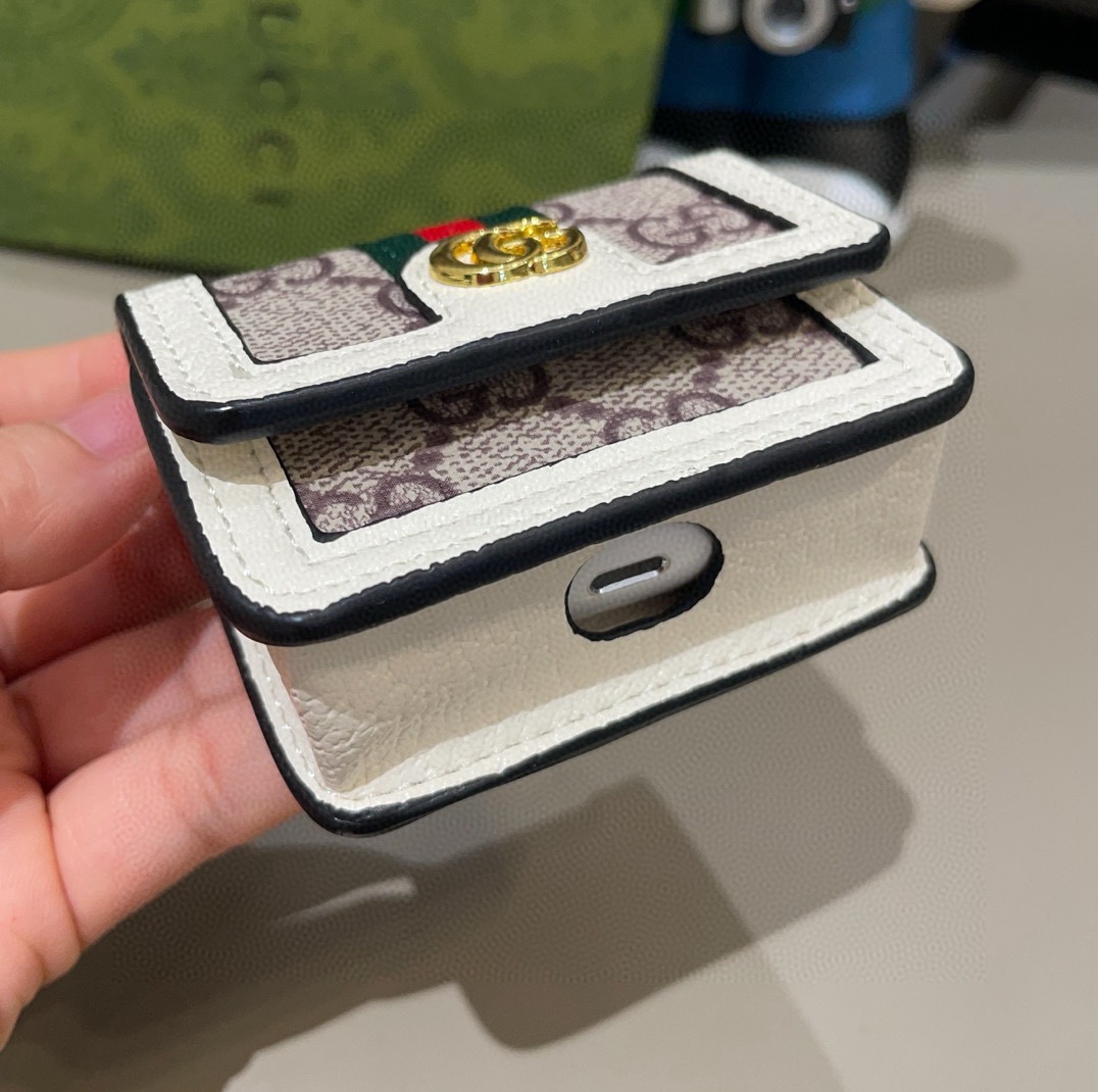 🔥Gucci古驰通用蓝牙耳机包，GUCCI oPhidia系列耳机包钥匙扣挂饰包饰！配长链条🉑️斜挎，挂