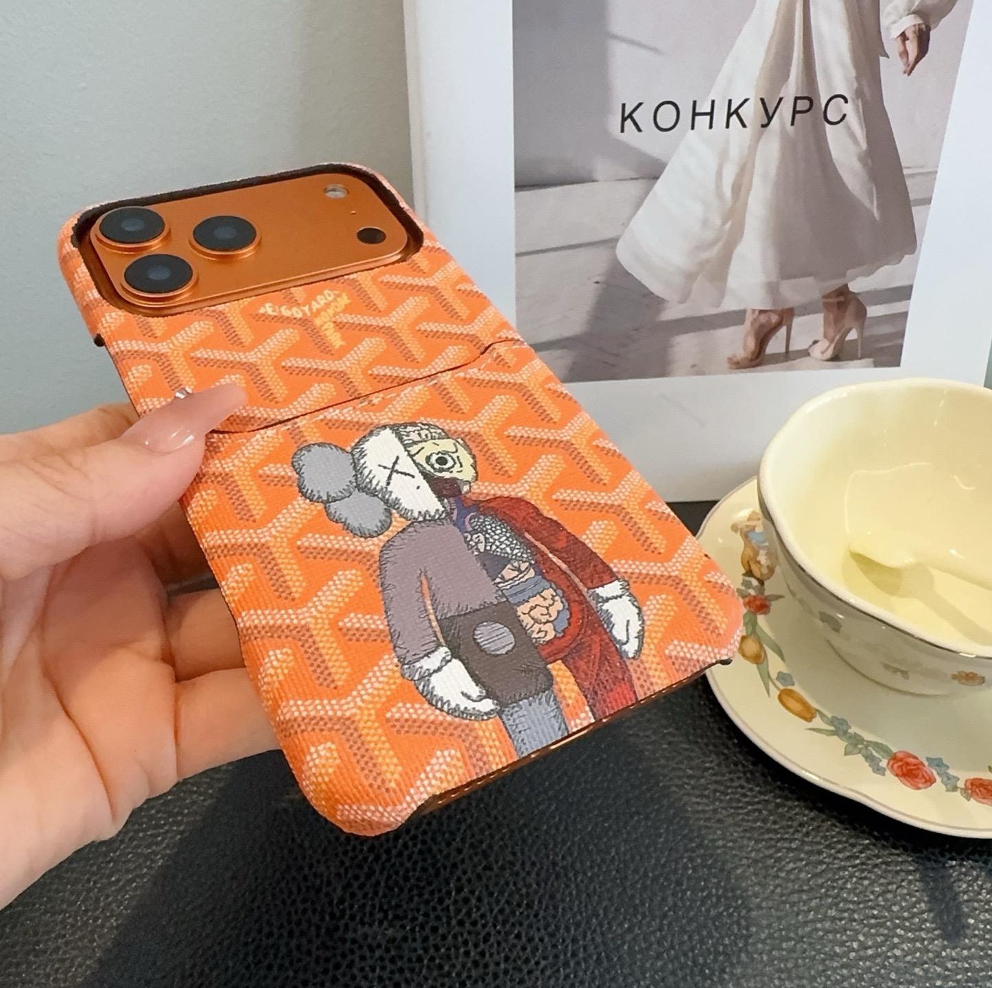 🔥Goyard戈雅插卡手机壳 卡包手机壳 官网同步更新型号：为了不出现报错型号，请打开本机查看手机设置显