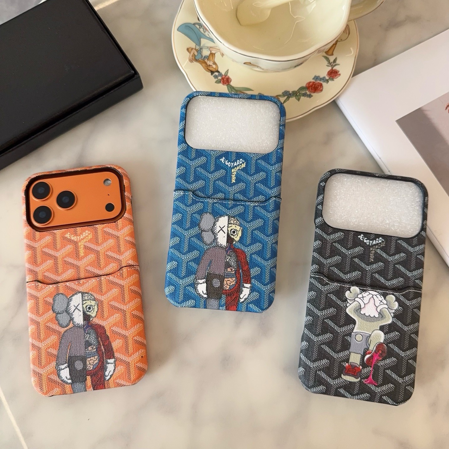 🔥Goyard戈雅插卡手机壳 卡包手机壳 官网同步更新型号：为了不出现报错型号，请打开本机查看手机设置显