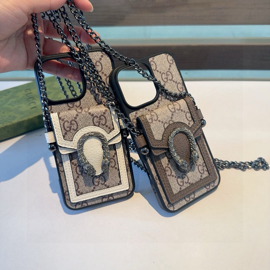 🔥🔥蛇🐍年爆款 Gucci古驰贴皮酒神系列蛇头卡包手机壳 斜挎手机壳型号：为了不出现报错型号，请打开本机