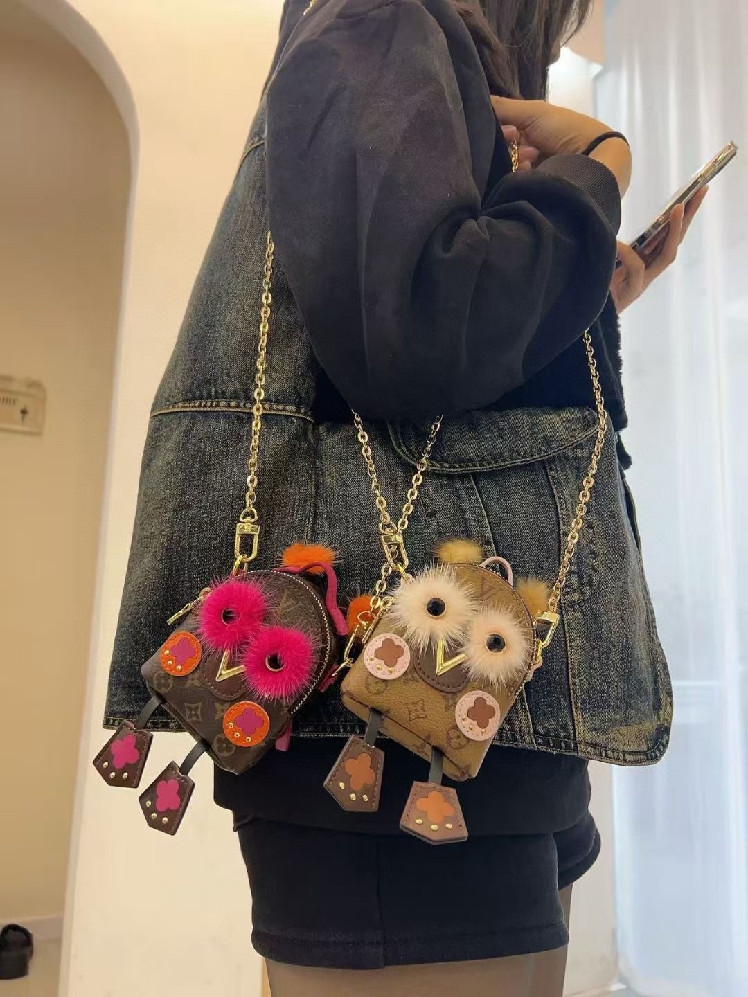 🔥LOUIS VUITTON官网M69552 PALM SPRINGS BEAR包饰与钥匙扣。Lv斜挎迷