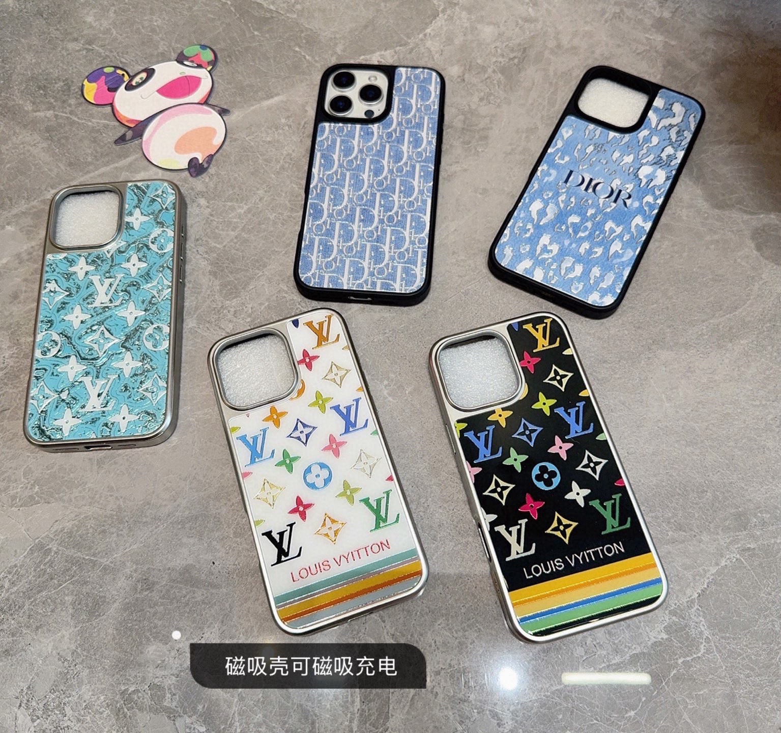 LV新品手机壳 新工艺鎏金工艺玻璃壳[烟花] 电镀玻璃磁吸手机壳型号：为了不出现报错型号，请打开本机查看