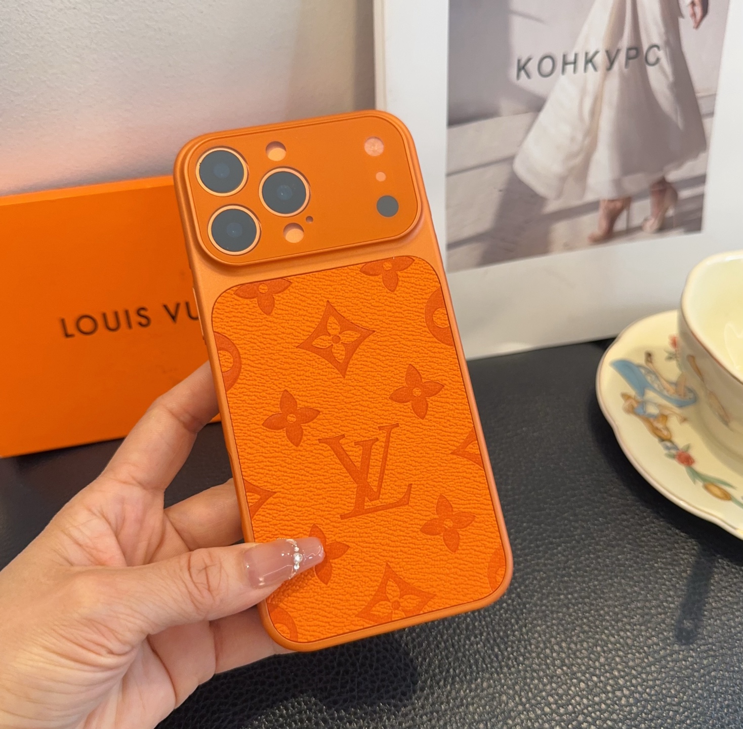 星宇橙秒变摄像头 Lv手机壳 型号：为了不出现报错型号，请打开本机查看手机设置显示的型号⚠️⚠️⚠️iP