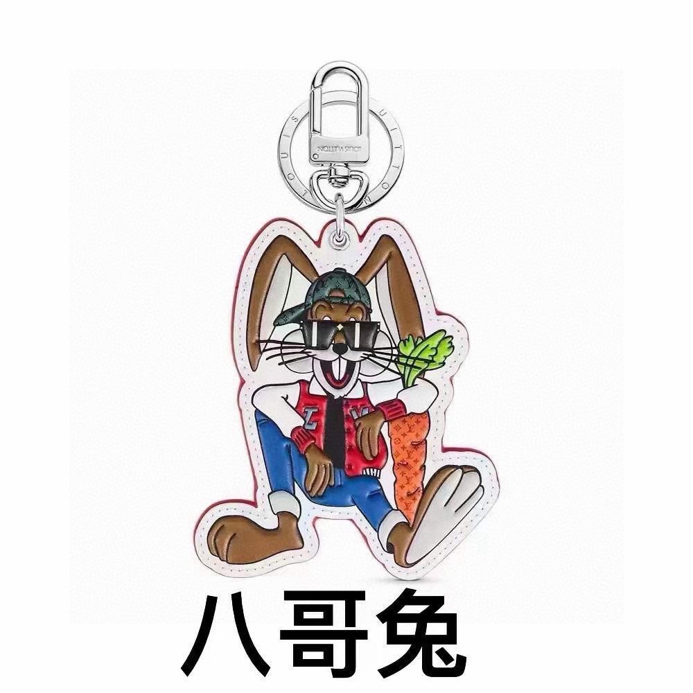 ❗🐰挂饰☀独家原单LOUIS VUITTON 新款 八哥兔🐰钥匙扣 包包挂件 ☀️顶级进口PU材质 五金