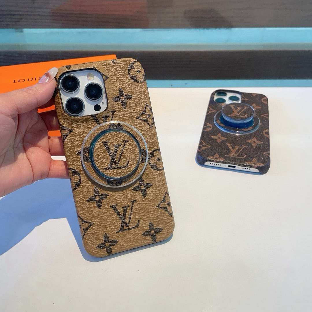 💕新品💕✨Lv经典老花手机壳 强磁吸➕logo支架手机壳型号：为了不出现报错型号，请打开本机查看手机设置