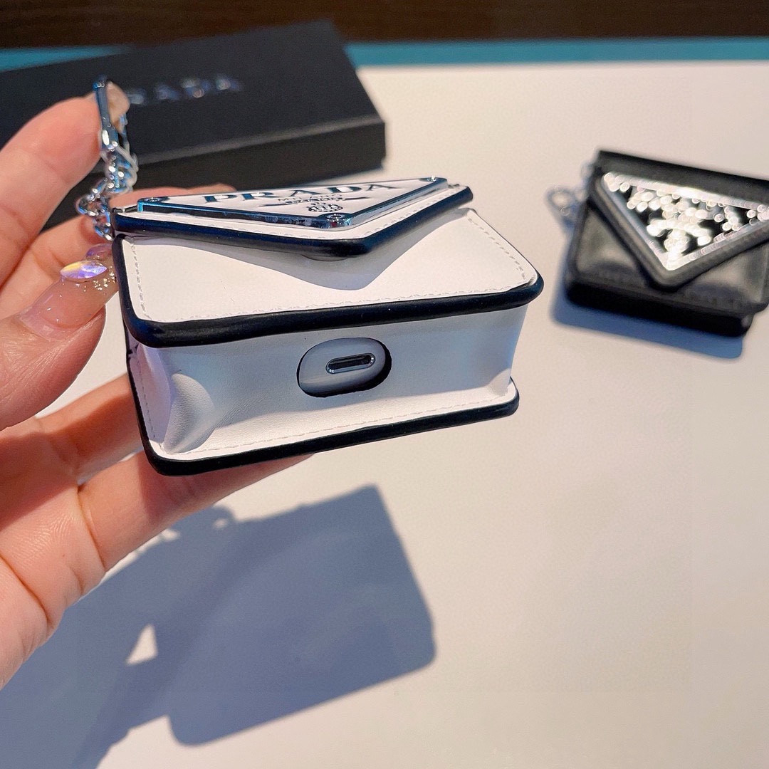 Prada普拉达耳机套 蓝牙耳机包凹造型必备🥰🥰AirPods1/2/3/Pro/Pro2通用