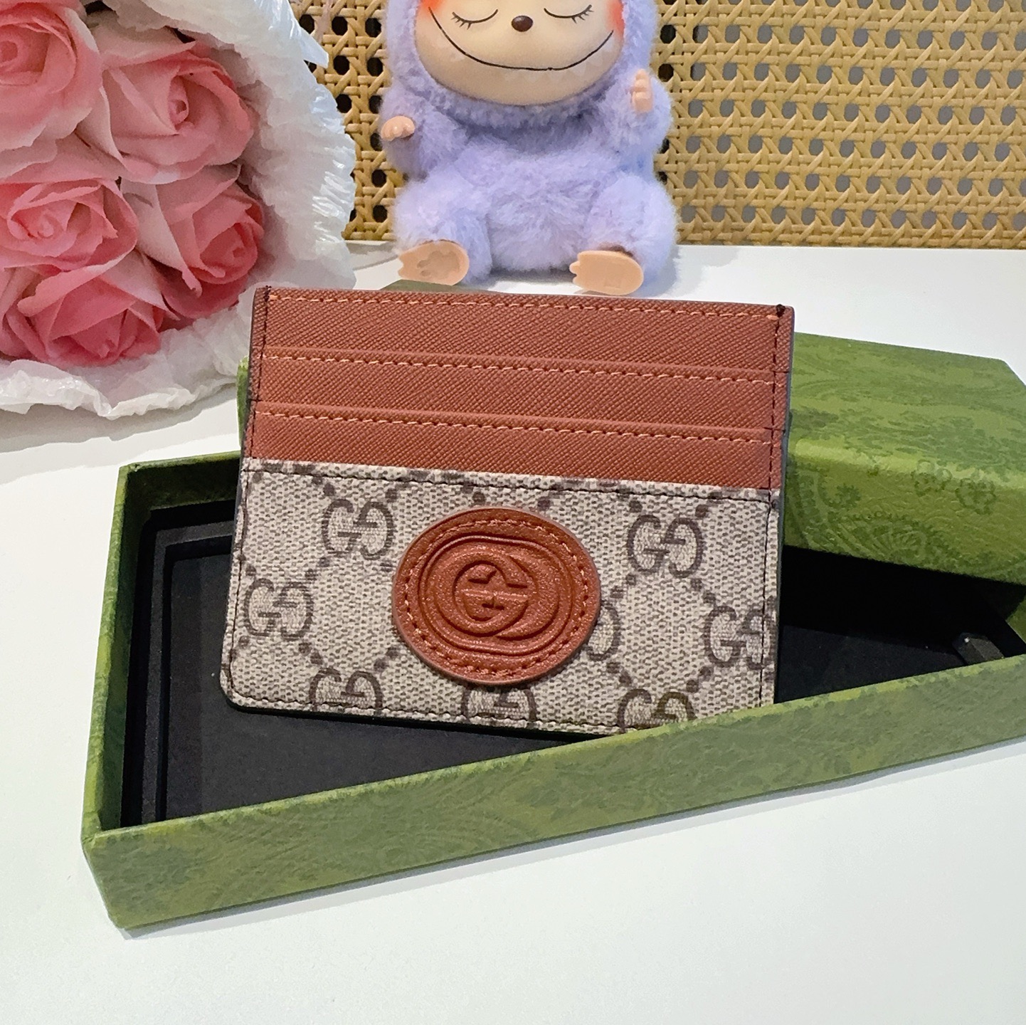 古驰gucci卡包零钱包 多个卡位 官网同步  尺寸：10.5x8