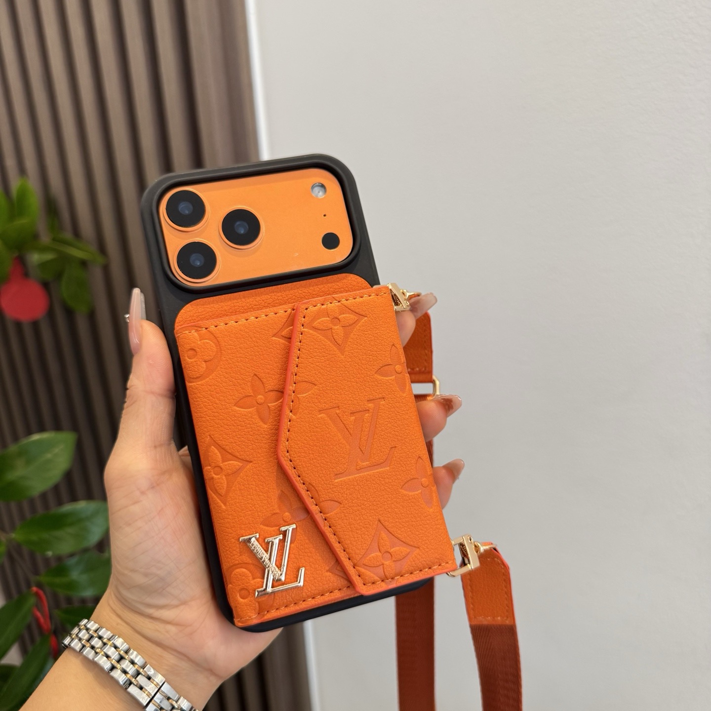 lv新款卡包斜挎手机壳，风琴包零钱包 全包壳 出门不带现金的时代一个手机斜挎包搞定🤝型号：为了不出现报错