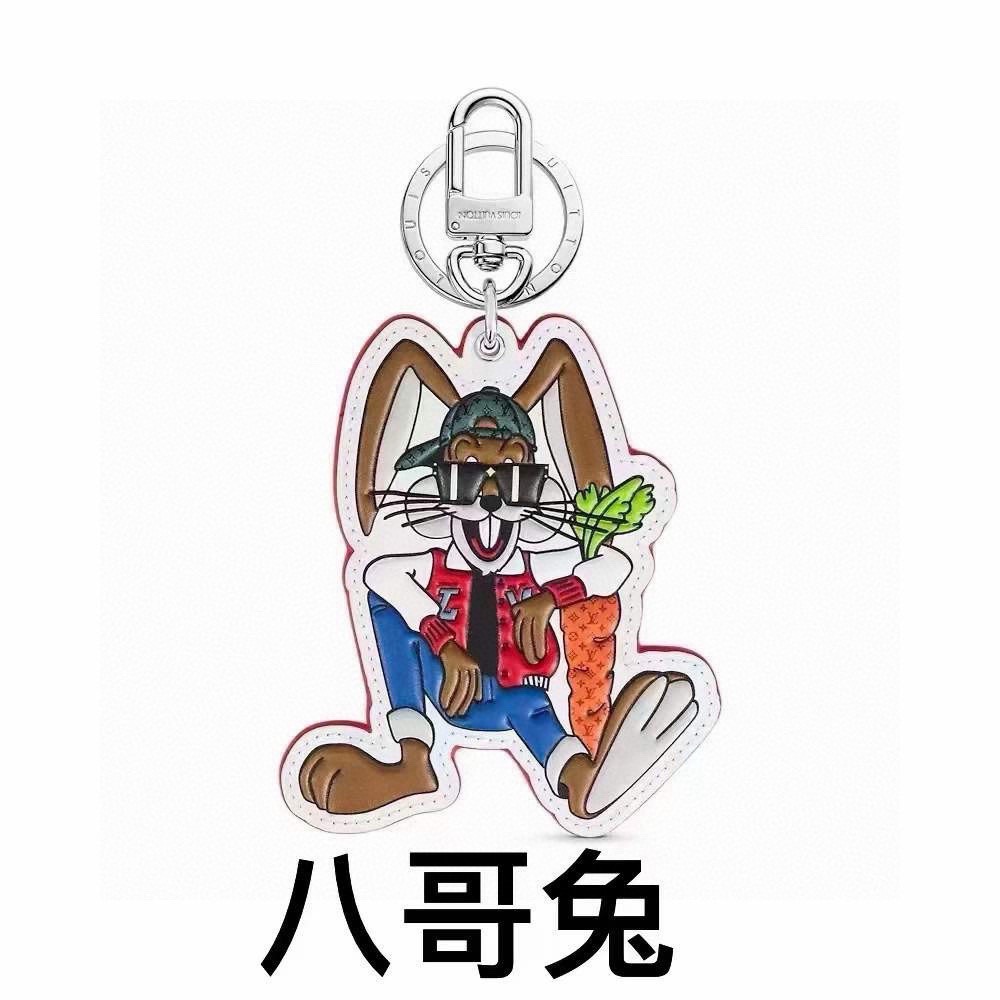 ❗🐰挂饰☀独家原单LOUIS VUITTON 新款 八哥兔🐰钥匙扣 包包挂件 ☀️顶级进口PU材质 五金