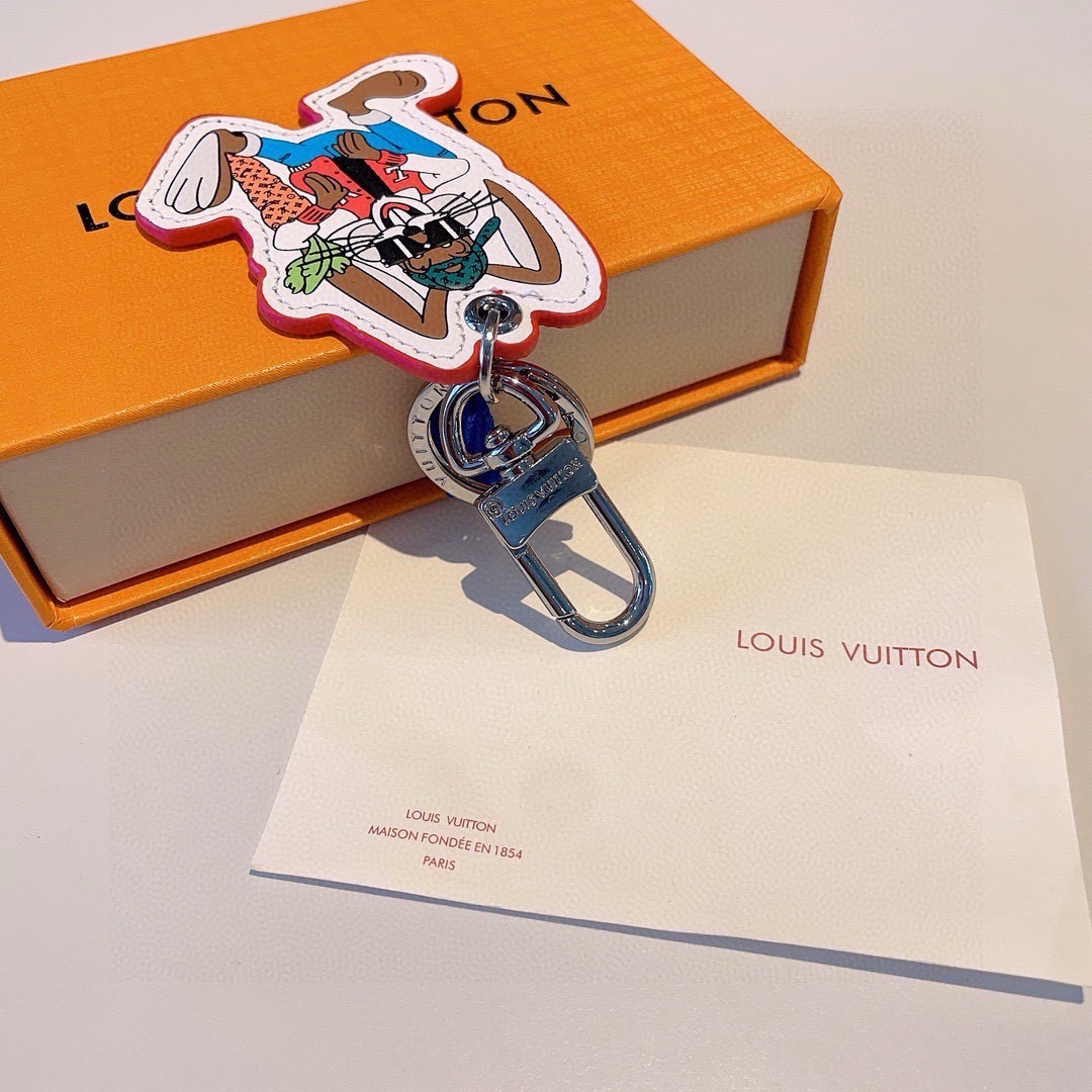❗🐰挂饰☀独家原单LOUIS VUITTON 新款 八哥兔🐰钥匙扣 包包挂件 ☀️顶级进口PU材质 五金