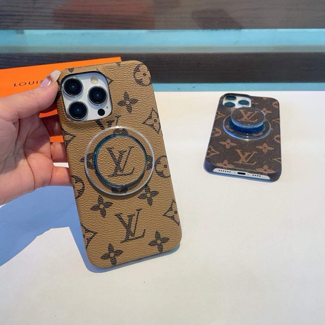 💕新品💕✨Lv经典老花手机壳 强磁吸➕logo支架手机壳型号：为了不出现报错型号，请打开本机查看手机设置