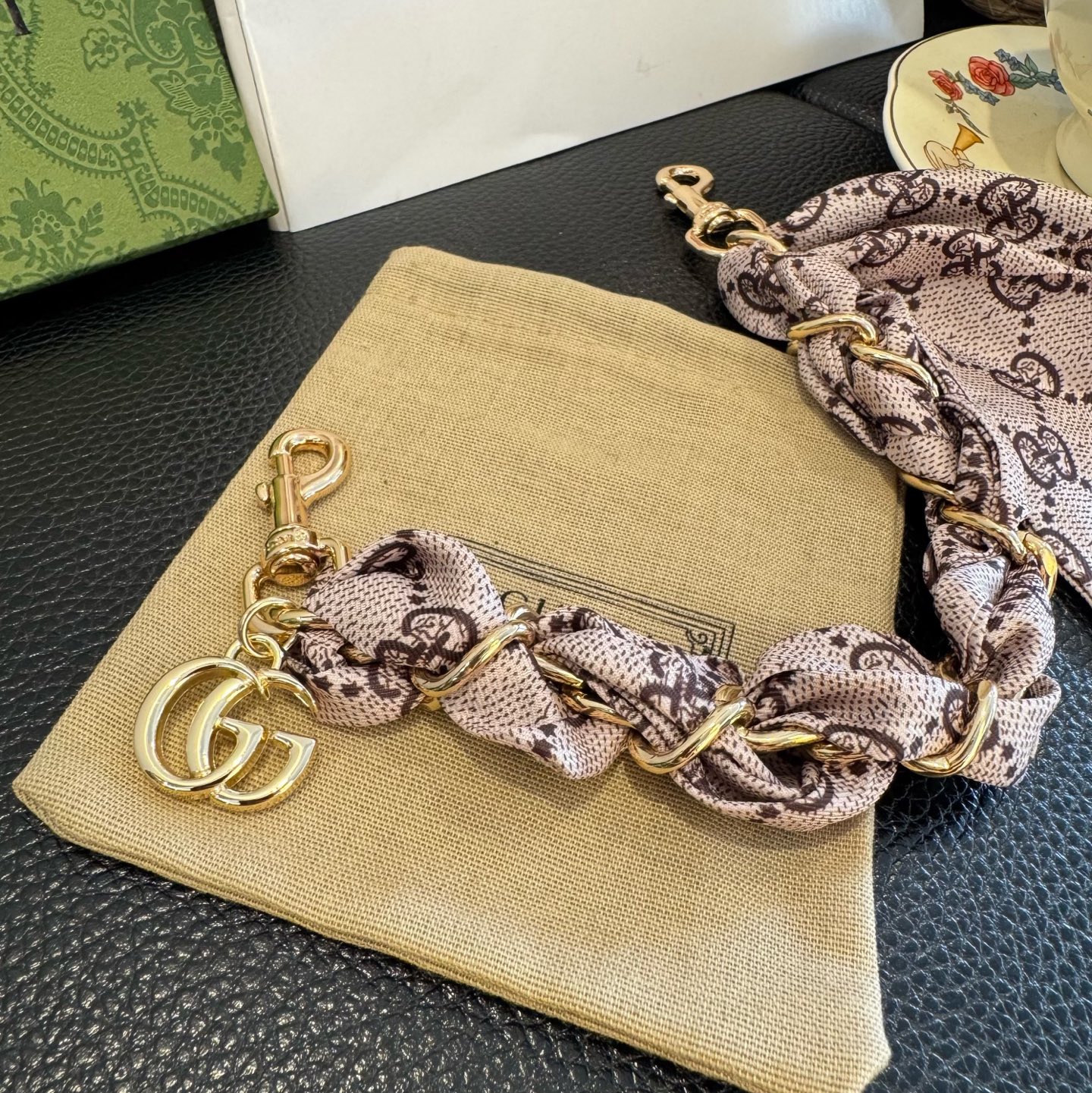 Gucci 古驰丝巾包链 包包挂件挂饰 ☀️手袋挂件 G五金扣挂件