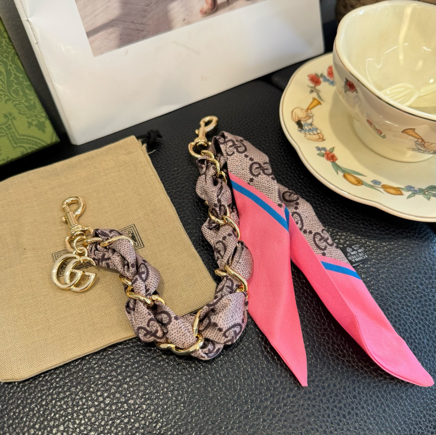 Gucci 古驰丝巾包链 包包挂件挂饰 ☀️手袋挂件 G五金扣挂件