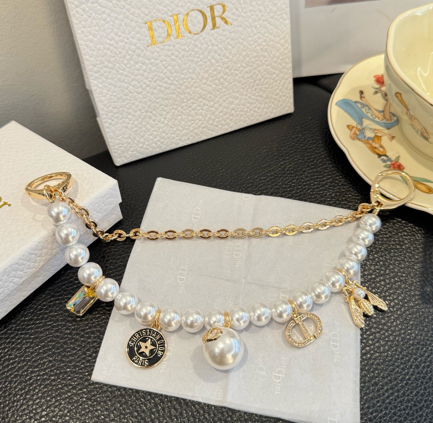 Dior Gold and pearl accessory everyday