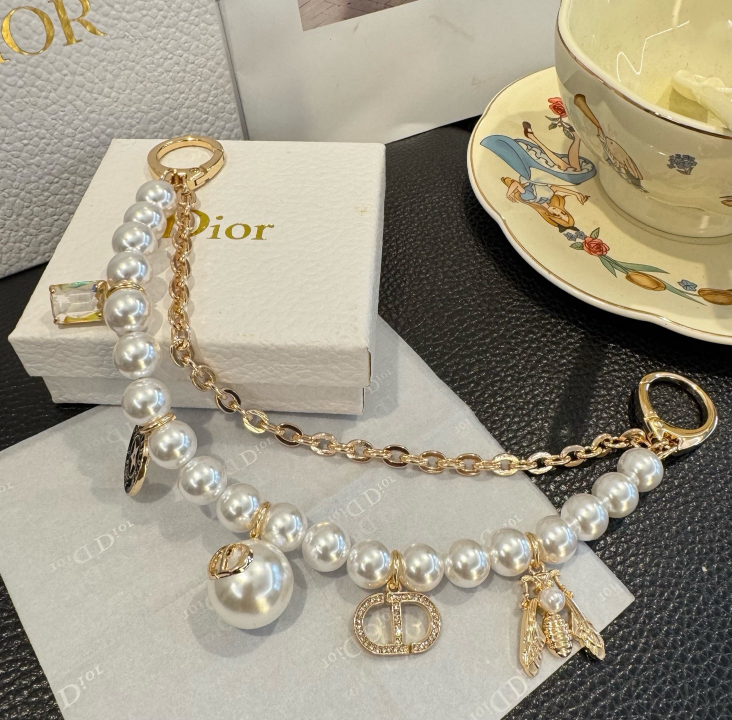 Dior Gold and pearl accessory everyday
