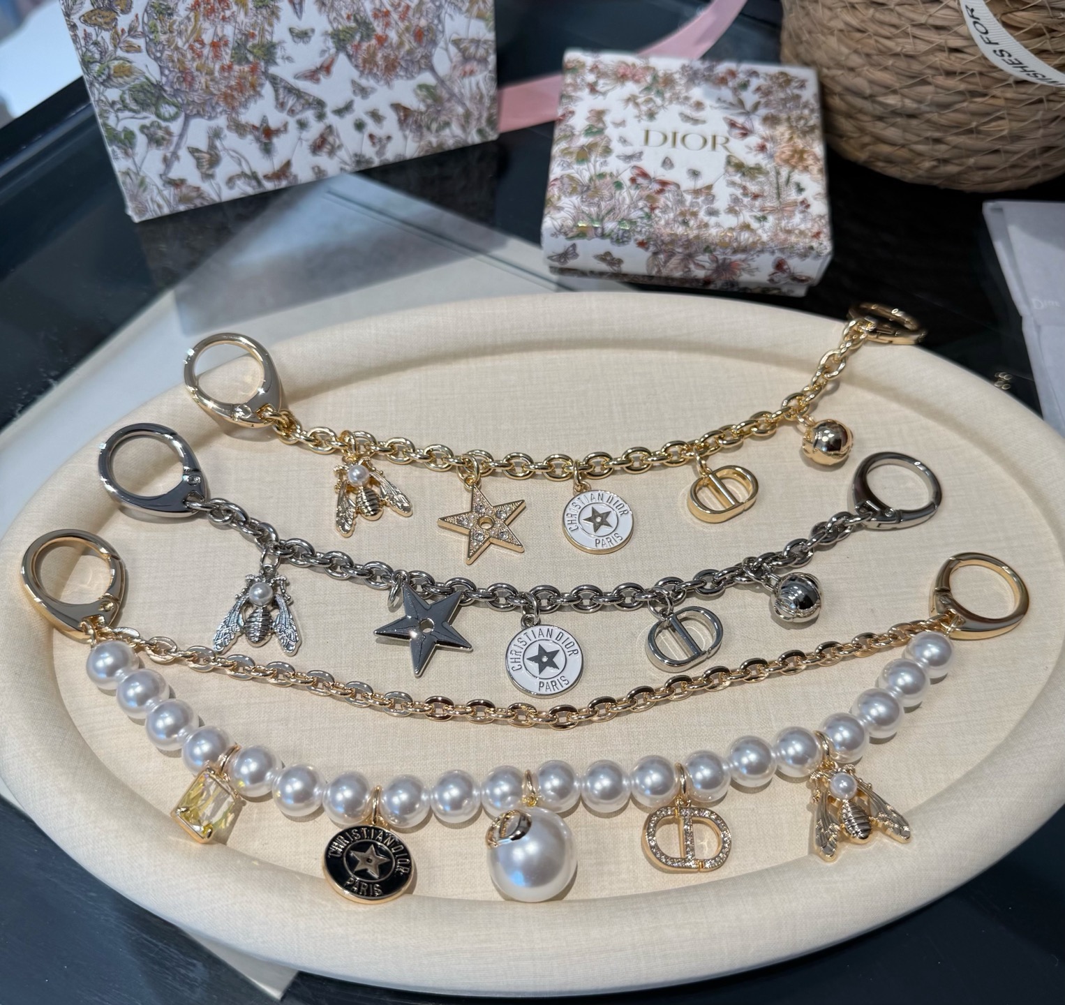 Dior Gold and pearl accessory everyday