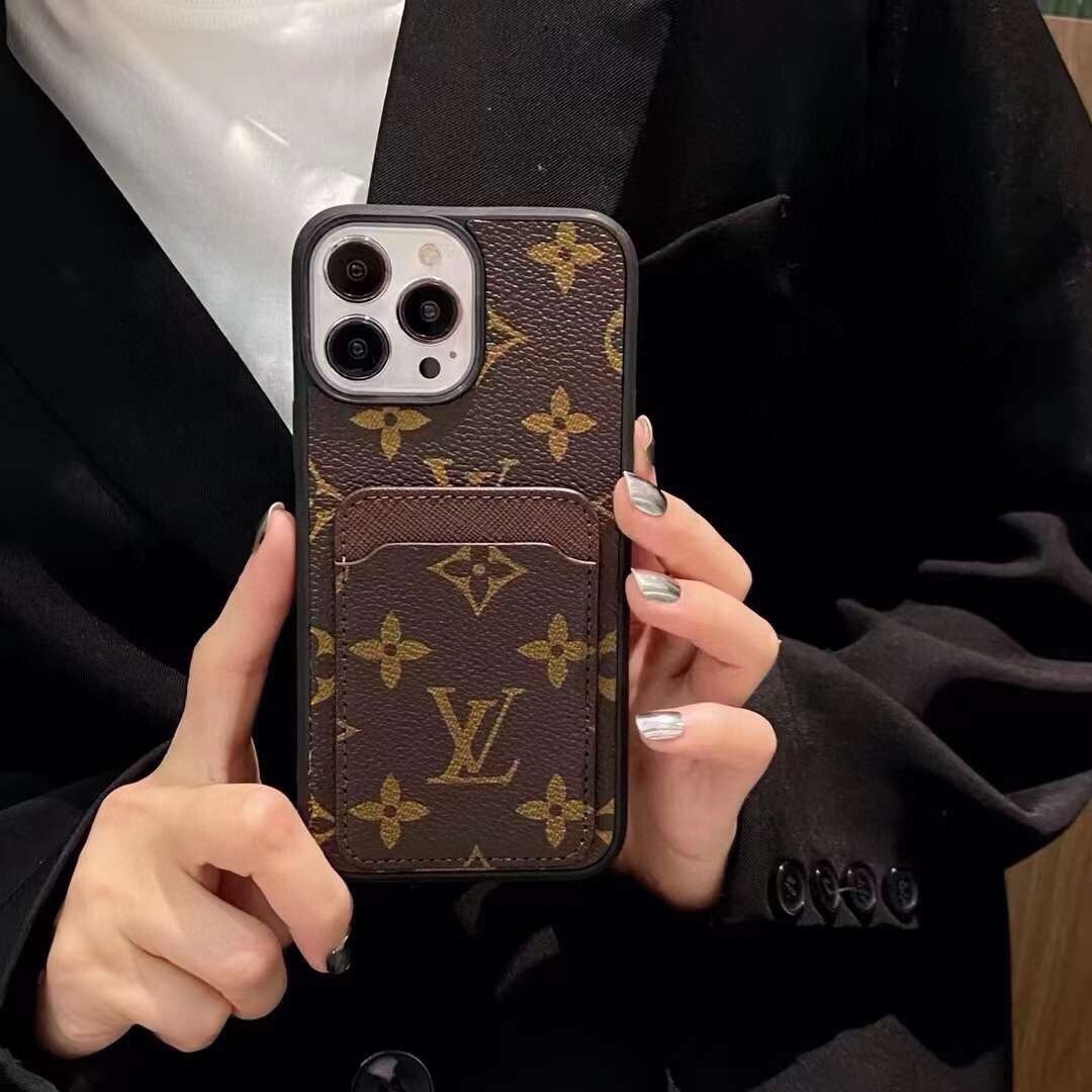 🔥Lv经典爆款 老花手机壳 lv老花插卡全包壳  驴牌里的艺术性设计，为LV注入高端时尚 型号：为了不出现报错型号，请打