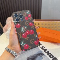 🔥Lv精孔全包手机壳 村上隆合作款樱桃🍒图案Lv全包围边皮质手机壳 型号:为了不出现报错型号,请打开本机查看手机设置显示 🔥Lv精孔全包手机壳 村上隆合作款樱桃🍒图案Lv全包围边皮质手机壳 型号:为了不出现报错型号,请打开本机查看手机设置显示