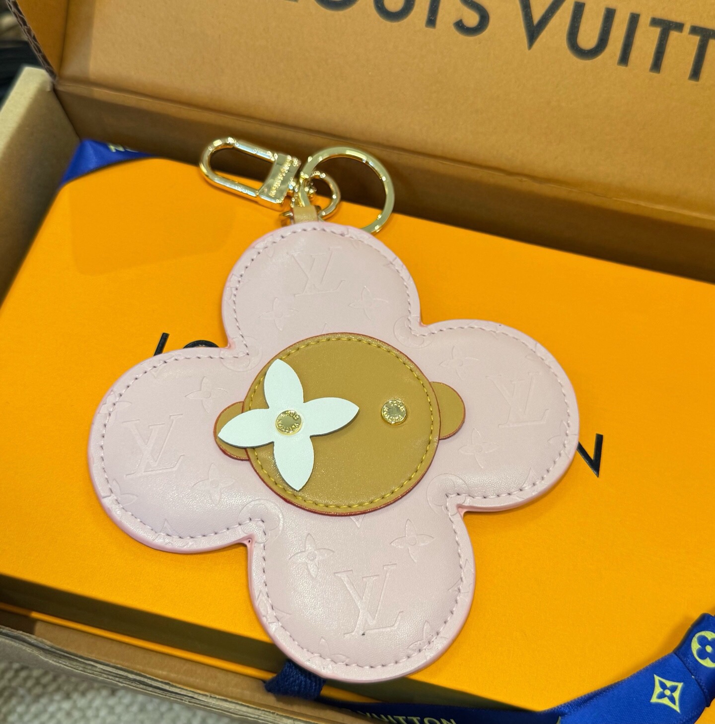 LV钥匙扣Vivienne挂饰 大号 太阳花 包包挂件