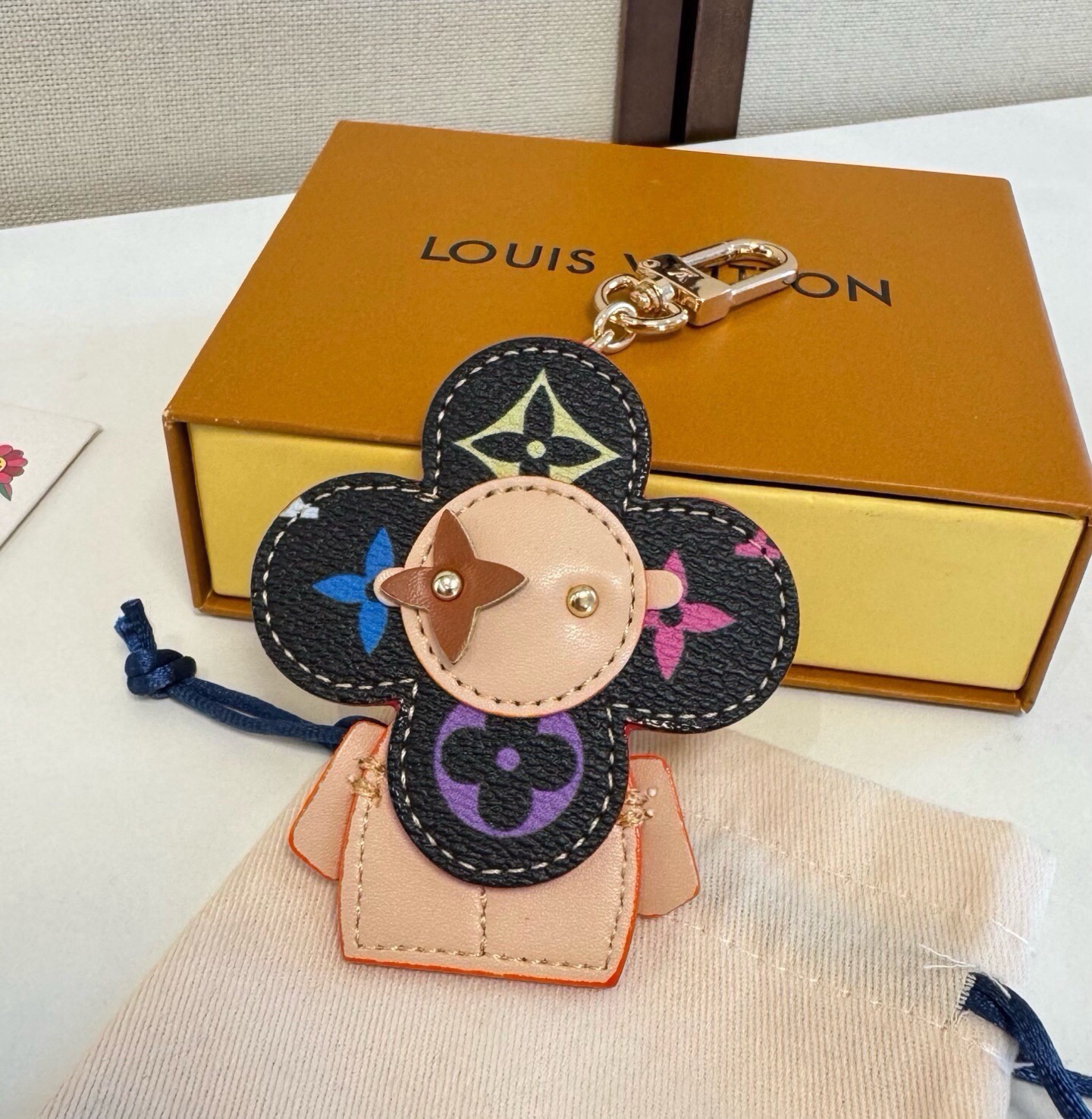 🔥LOUIS VUITTON新款包饰与钥匙扣。LV薇薇安太阳花包包挂件 手机壳挂件 可满足各种时尚品味的实用配饰。凸显时