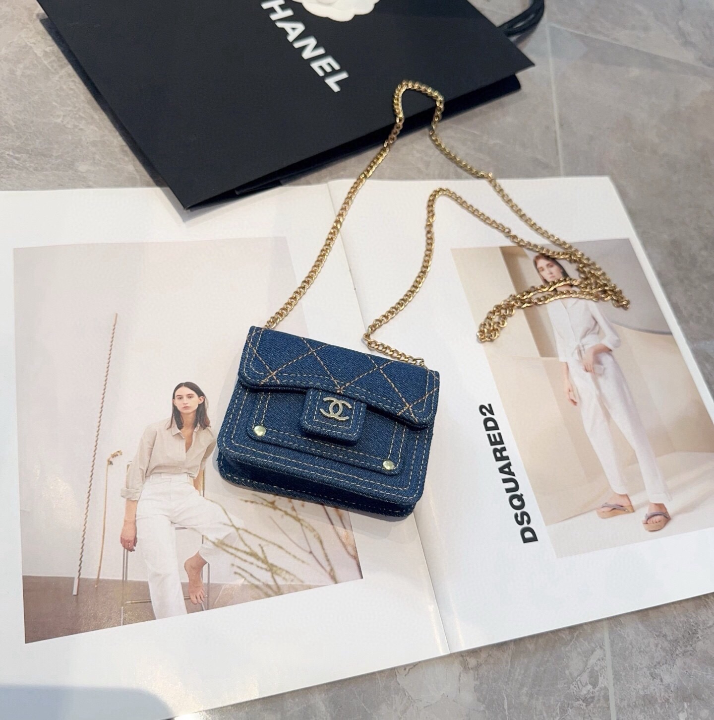 ❤️香奈儿CHANEL官网新款mini斜挎包包 零钱包👛搭配链条 可拆卸❤️可放耳机 纸巾 口红💄 钥匙 等小物件  尺