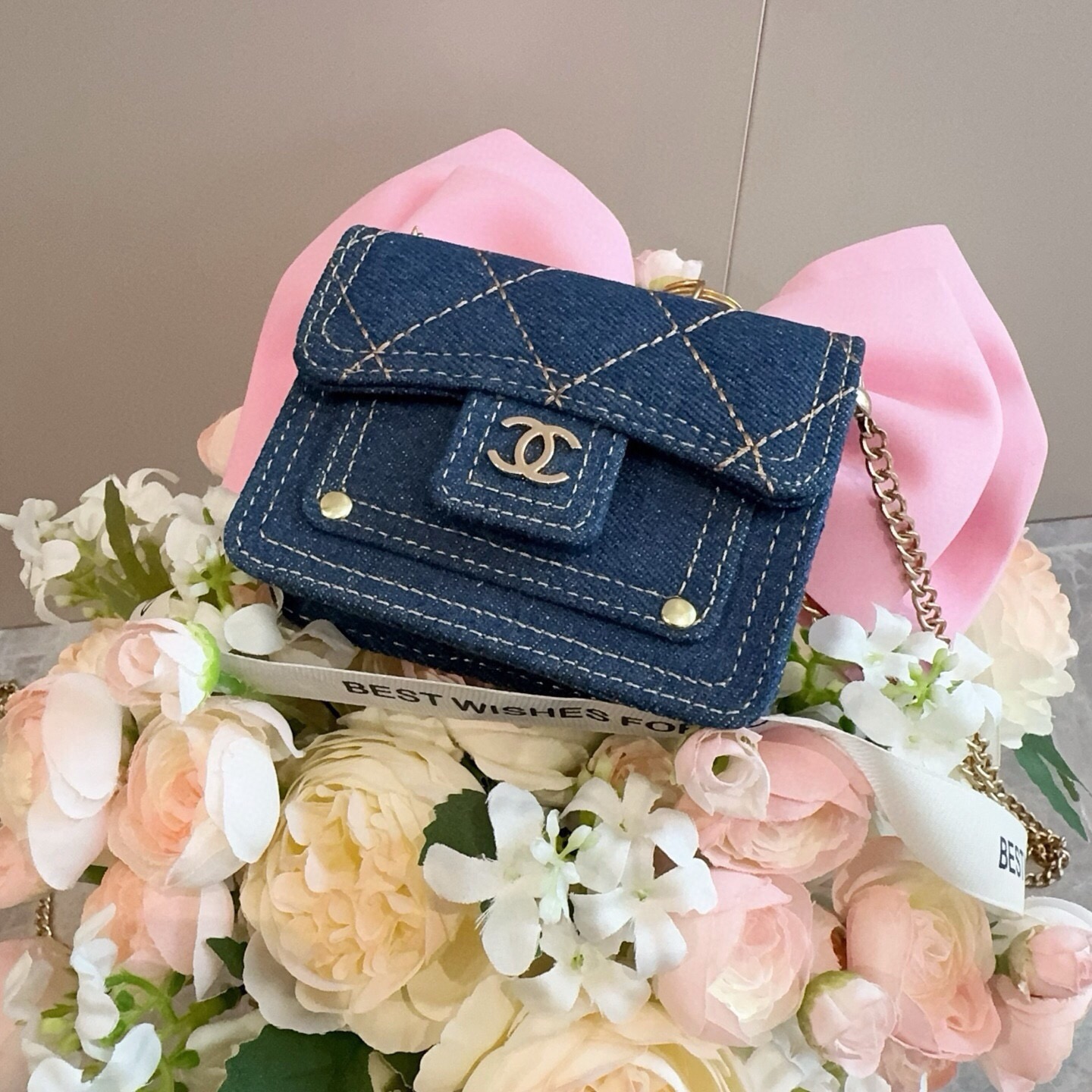❤️香奈儿CHANEL官网新款mini斜挎包包 零钱包👛搭配链条 可拆卸❤️可放耳机 纸巾 口红💄 钥匙 等小物件  尺