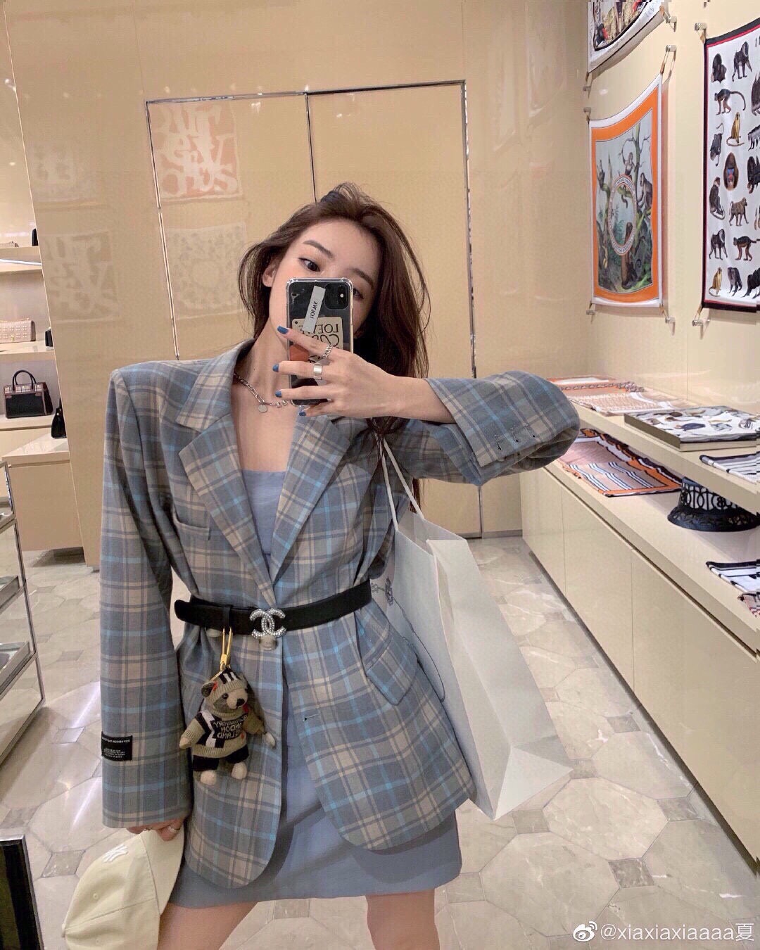 美美的夏夏同款Burberry代工厂小熊🐻挂件，巴宝莉🐻毛衣泰迪熊钥匙扣挂件  温柔到心里🥰  准备已久、精致自留 ！ 