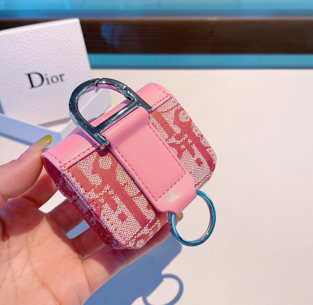 🔥Dior官网款耳机包，迪奥拼色耳机包，原版五金，一个尺寸73mm*68mm*35mm，适用任何尺寸蓝牙耳机 ，包挂件，