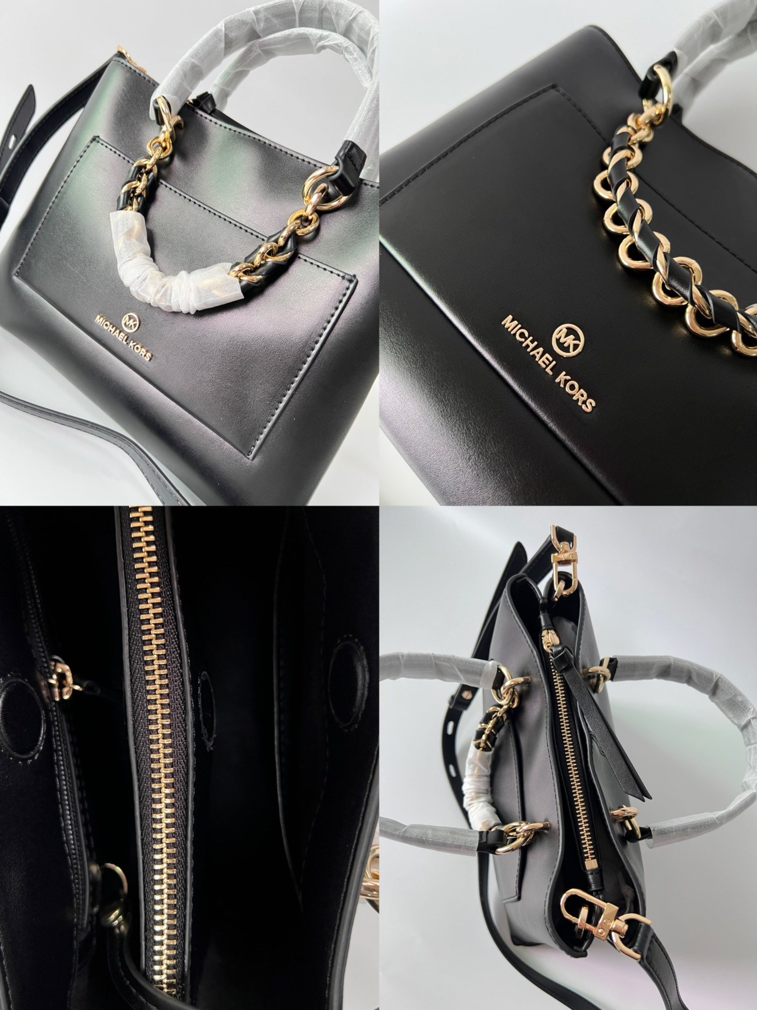 Michael Kors ～2024新款 cece戴妃包 牛皮手提单肩链条包 采用简洁的包型把控 感 无一丝赘余的设计