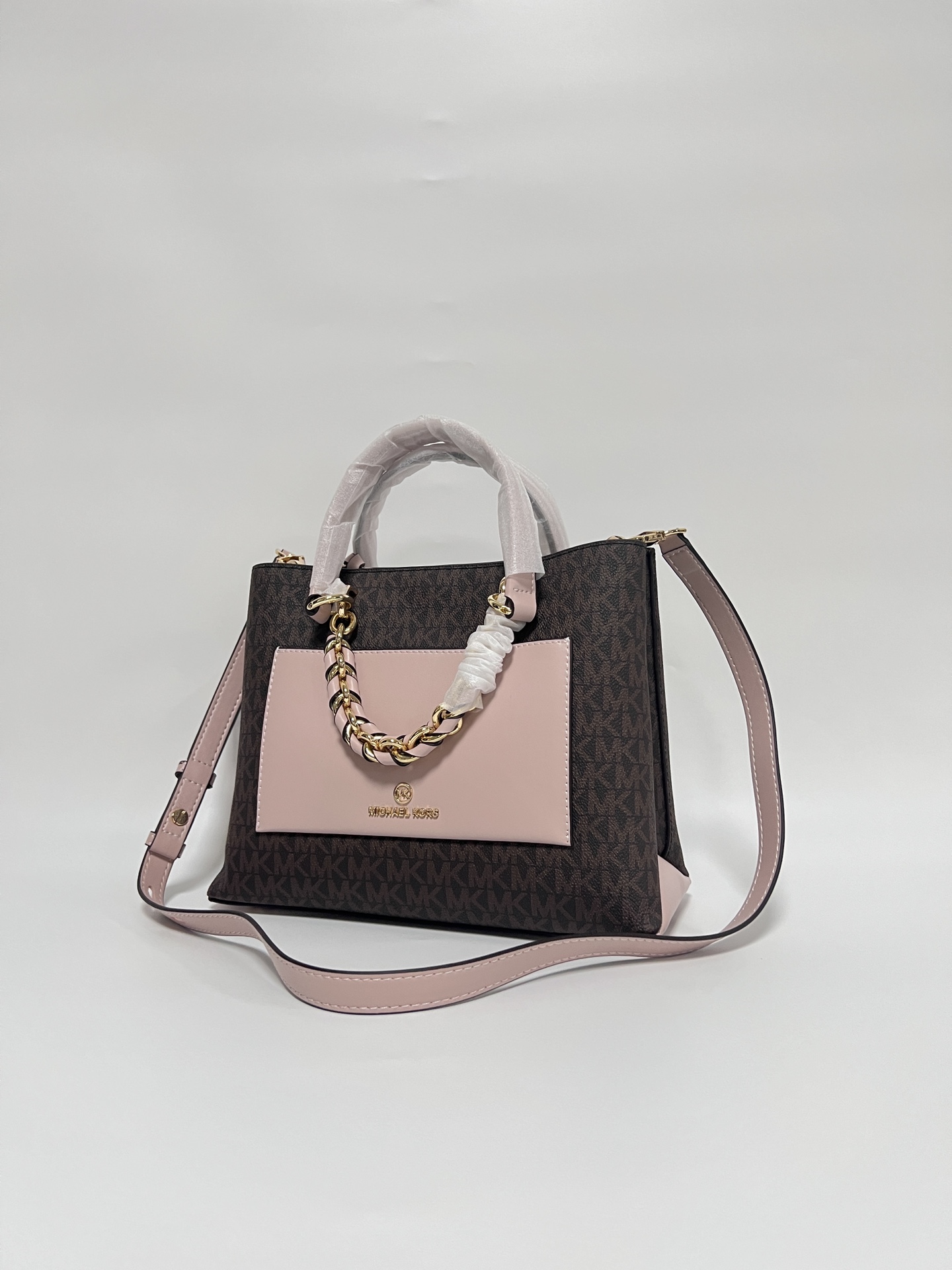 Michael Kors ～2024新款 cece戴妃包 牛皮手提单肩链条包 采用简洁的包型把控 感 无一丝赘余的设计