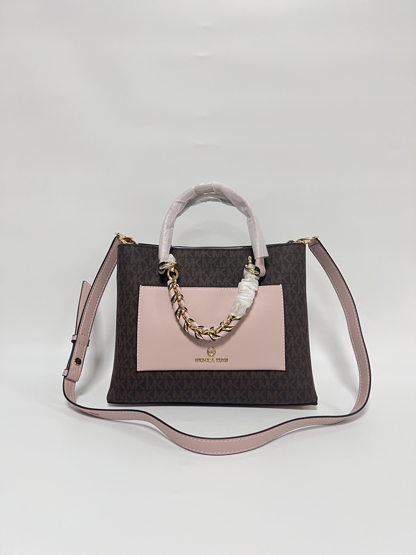 Michael Kors ～2024新款 cece戴妃包 牛皮手提单肩链条包 采用简洁的包型把控 感 无一丝赘余的设计