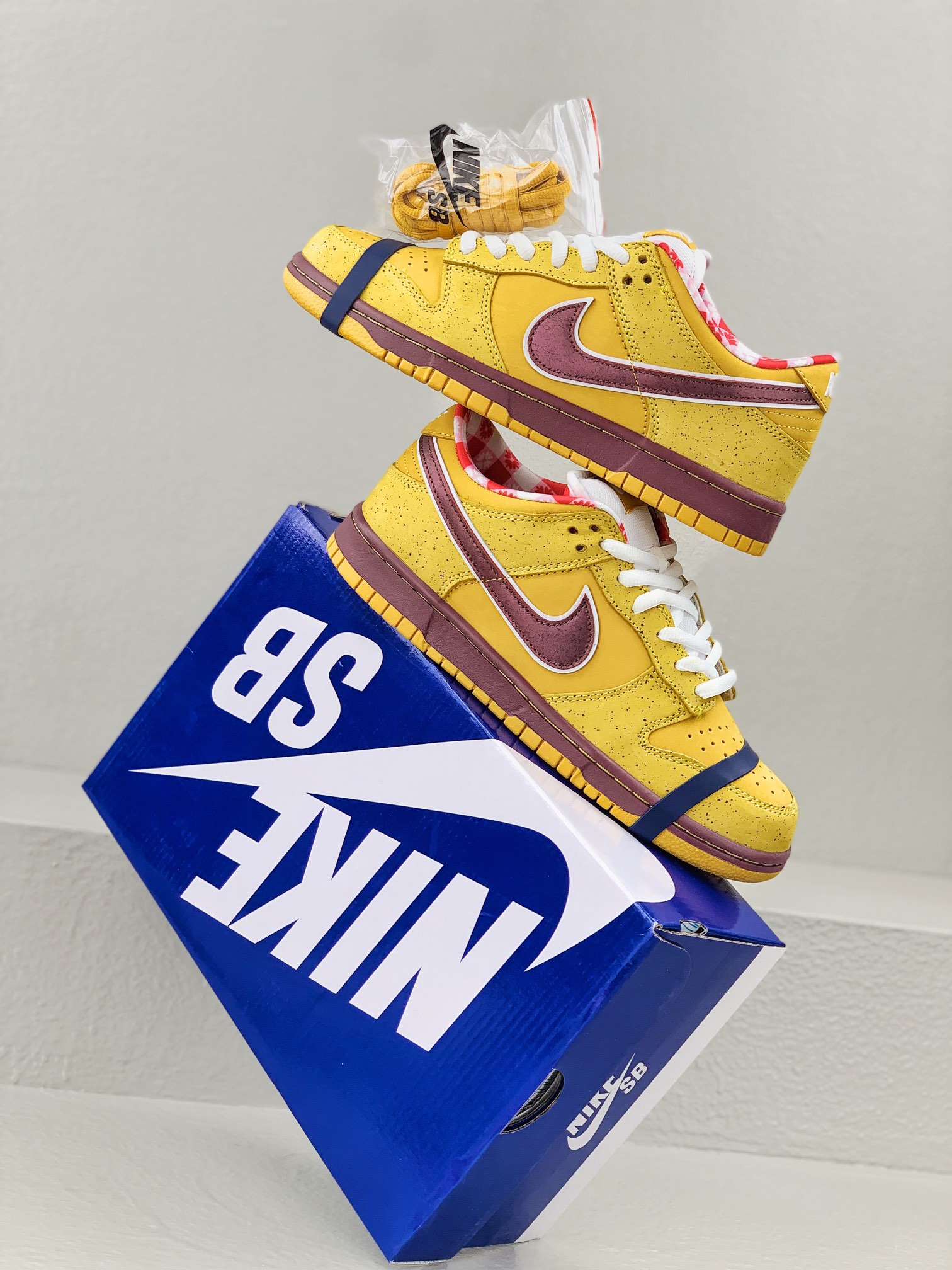 Nike Skateboard Shoes Replica Every Designer
 Blue Yellow Unisex Calfskin Cowhide Frosted Rubber Low Tops