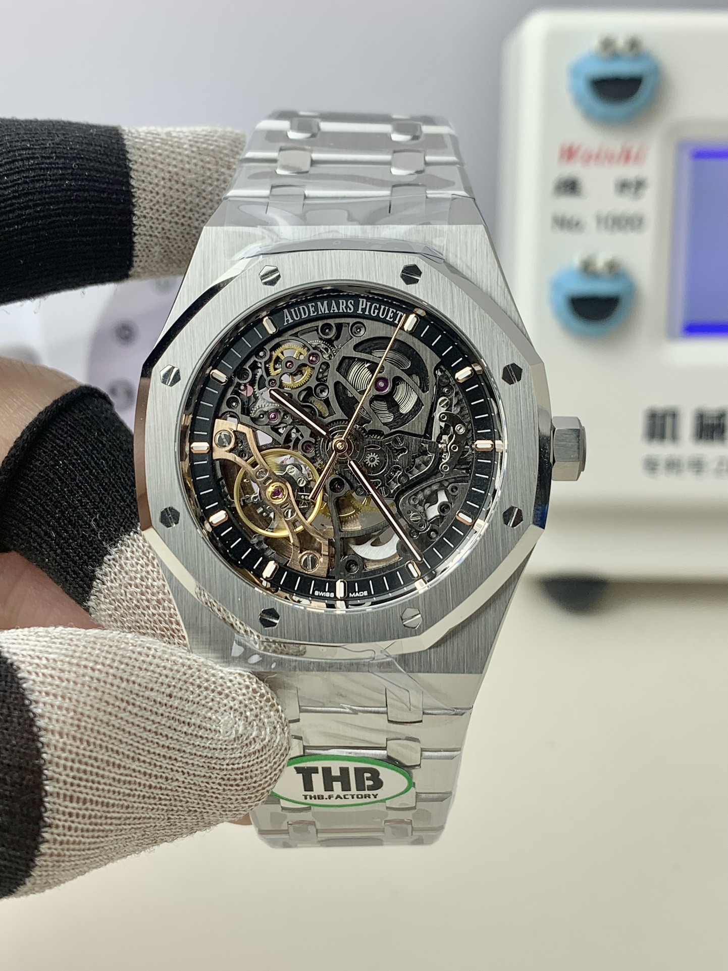 NO:391611,THB Audemars Piguet Royal Oak 15407 integrated movement!  ,,audemars19860909THB 爱彼皇家橡树15407 一体机芯！,,audemars,Watch