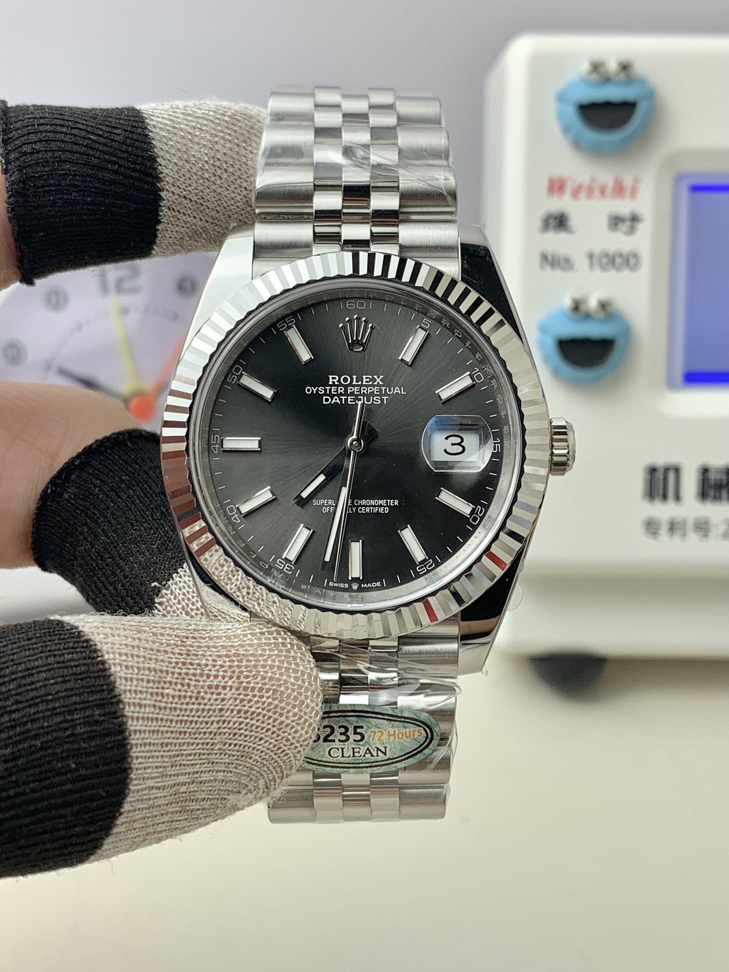 NO:156817,Clean Factory Gray Disc Log Series 41mm movement!  !  ,christian louboutin19860909Clean厂 灰盘日志系列 41mm 机芯！！,,christian louboutin,Watch