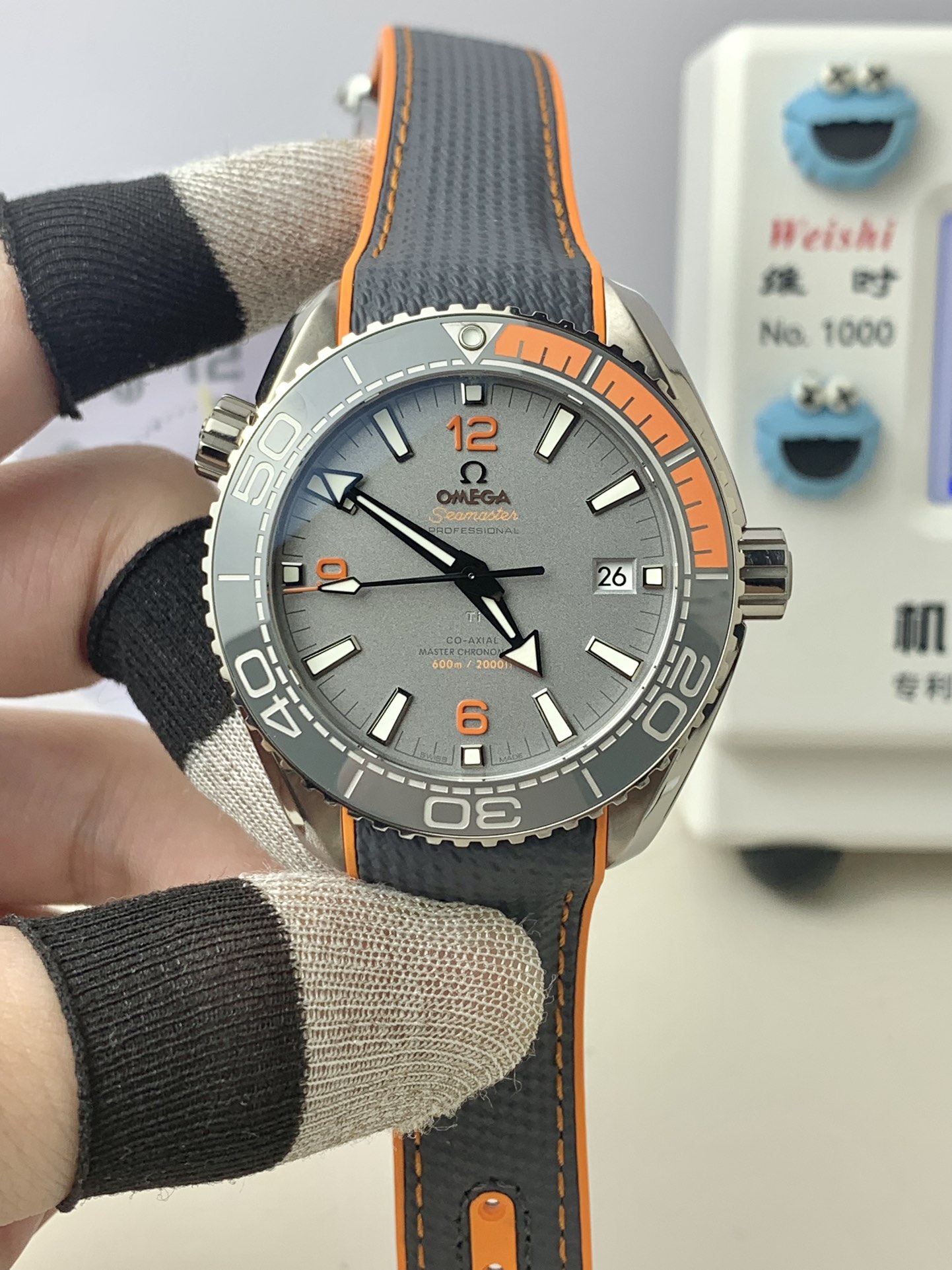 NO:156807,VS Seahorse Quarter Orange Titanium Movement!  !  ,19860909VS 海马四分之一橙钛金属 机芯！！,,Watch
