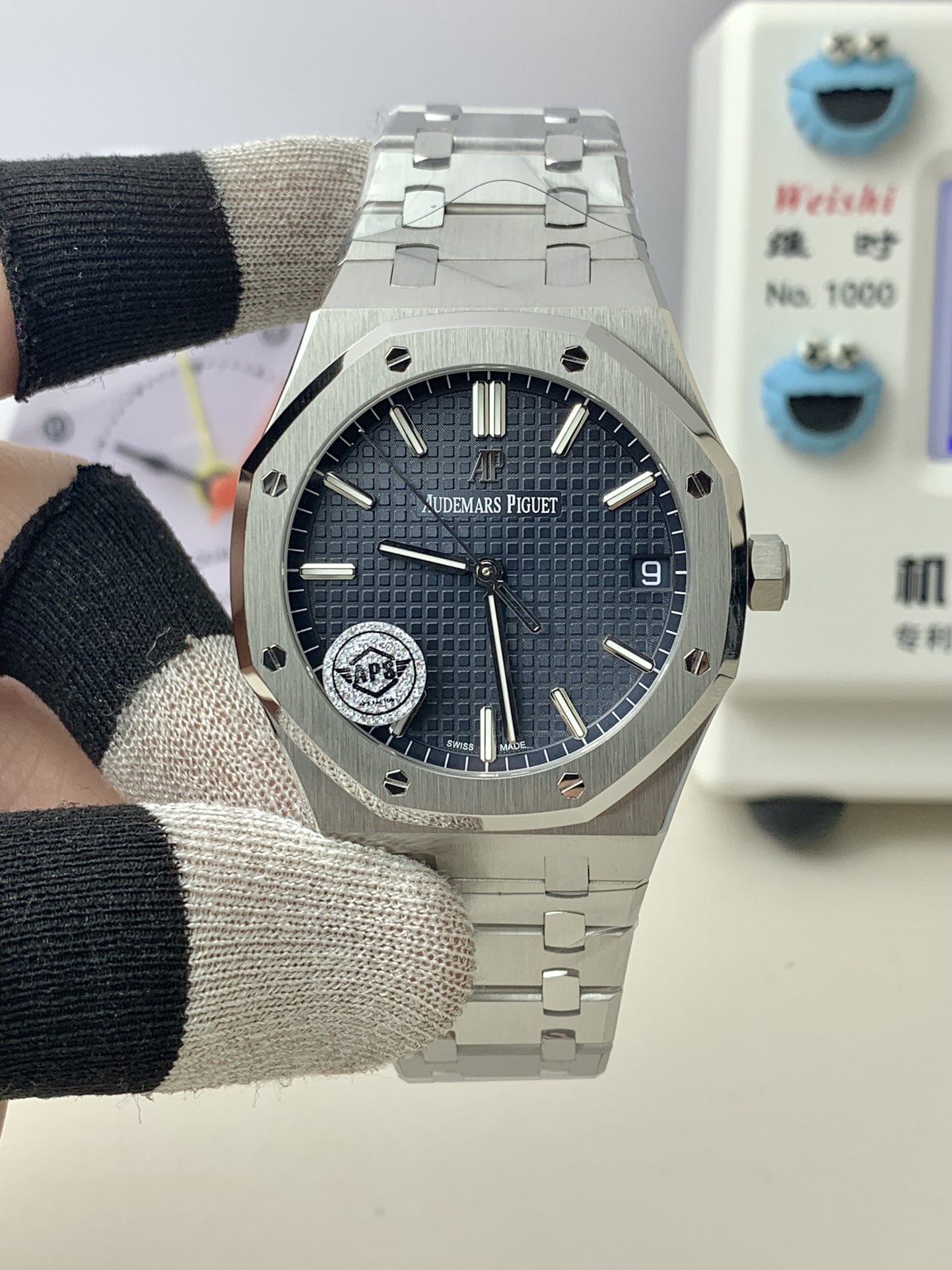 NO:391561,AS Audemars Piguet 15500 Blue Disk Latest Literature!  !  ,,audemars19860909AS 爱彼 15500蓝盘 最新字面！！,,audemars,Watch
